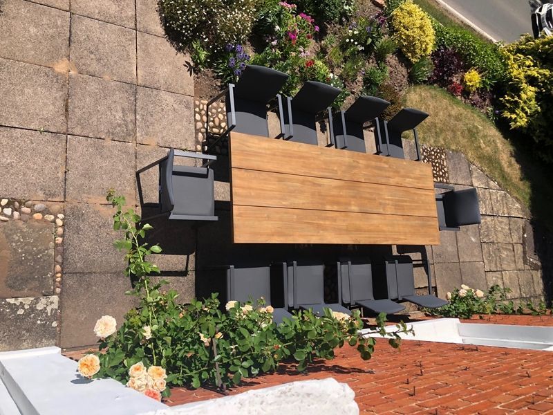 Timor Sense 10 Chair Dining Set Life Range | FSC® Certified | Ex-Display-Garden Furniture Centre-HighRange,Metal,Teak,Tables,Dining Set,Outdoor Furniture,Teak Garden Furniture,Metal Furniture,Ranges,Life Range,Outdoor Dining,Autumn & Winter Sale,FSC®,Sale,Showroom exdis,Ex-Display-{collection_title}