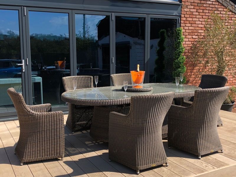 Summergrass 6 Chair Dining Set -Garden Furniture Centre-HighRange,Rattan,Outdoor Dining,Rattan Furniture-{collection_title}