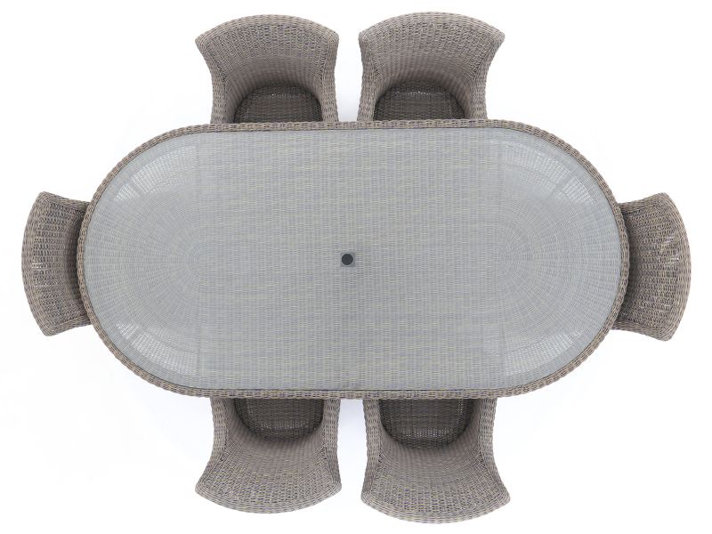 Seville Rattan Oval Table