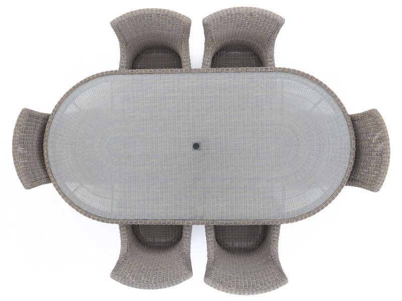 Seville Rattan Oval Table
