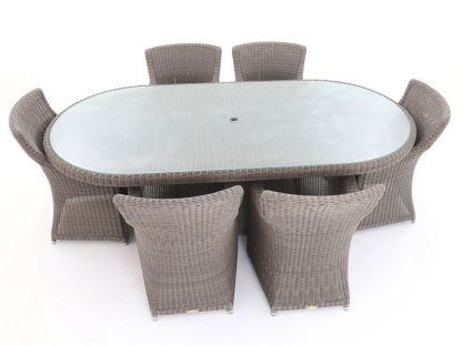 Seville Rattan Oval Table