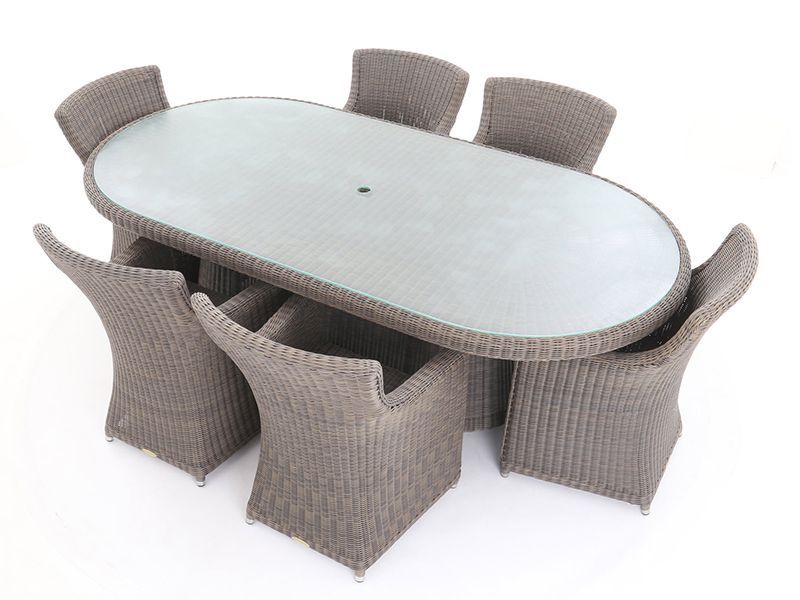 Seville Rattan Oval Table