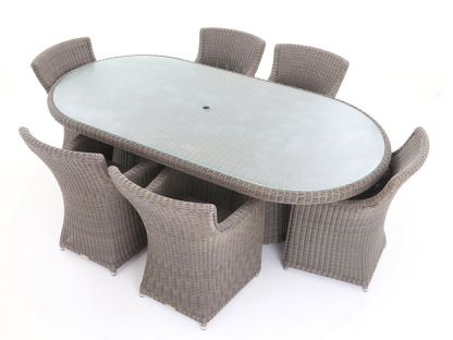 Seville Rattan Oval Table