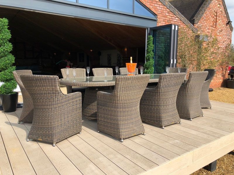 Summergrass 10 Chair Oval Set -Garden Furniture Centre-HighRange,Rattan,Outdoor Dining,Outdoor Furniture,Rattan Furniture-{collection_title}