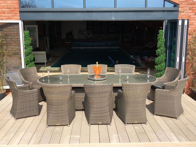 Seville Rattan Oval Table