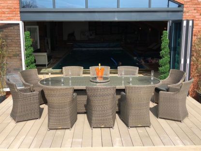 Seville Rattan Oval Table
