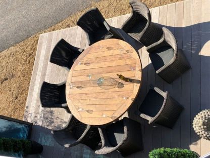 Seville 8 Chair Round Dining Set