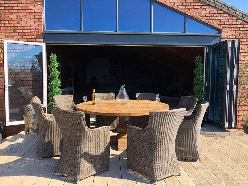 Seville 8 Chair Round Dining Set