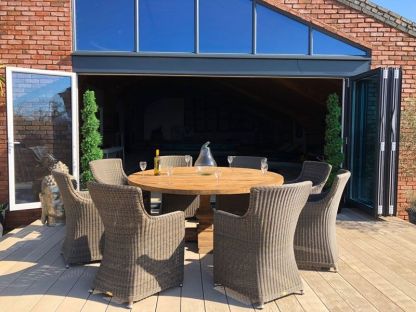 Seville 8 Chair Round Dining Set