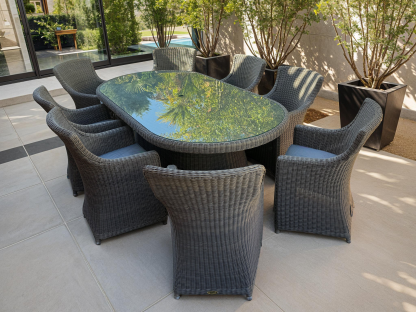 Summergrass 8 Chair Dining Set-Garden Furniture Centre-HighRange,Rattan,Outdoor Dining,Rattan Furniture-{collection_title}