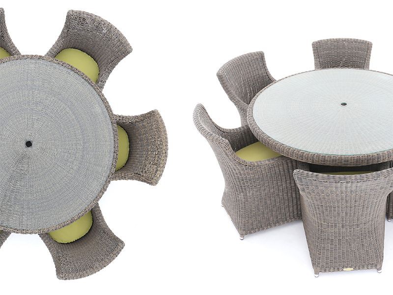 Seville 6 Chair Round Dining Set