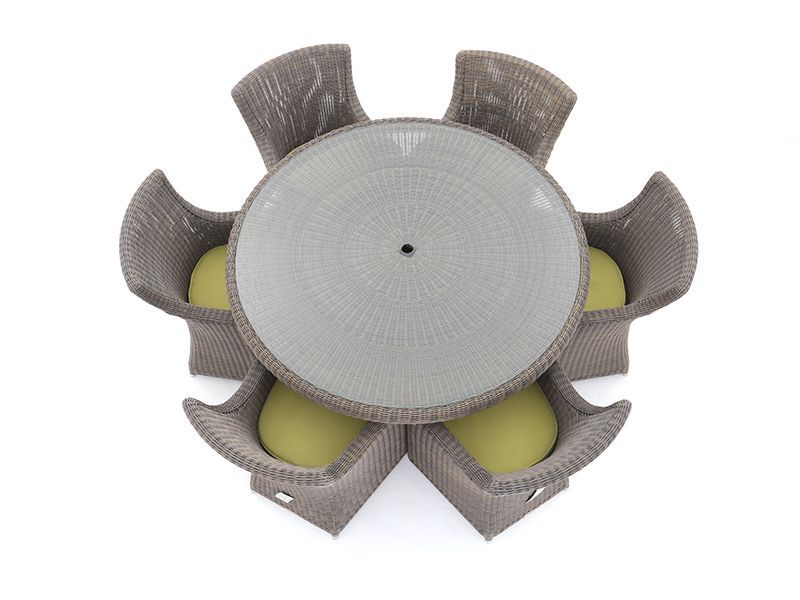 Seville 6 Chair Round Dining Set-Garden Furniture Centre-HighRange,Rattan,Outdoor Dining,Rattan Furniture,Outdoor Sale-{collection_title}