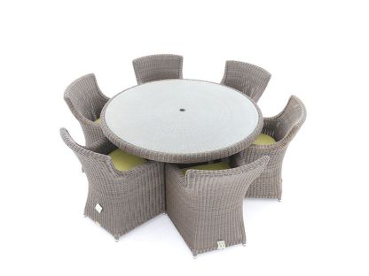 Seville 6 Chair Round Dining Set