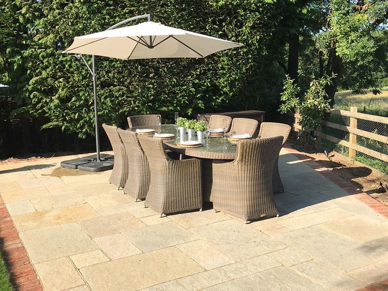 Seville Rattan Oval Table