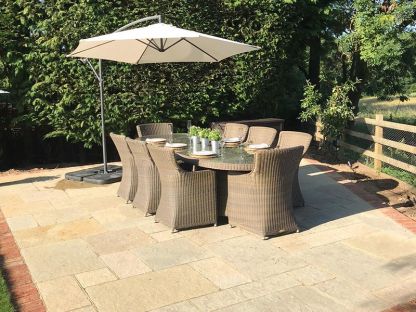 Seville Rattan Oval Table