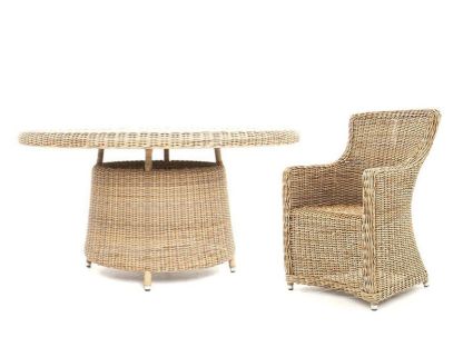 Seville 6 Chair Round Dining Set