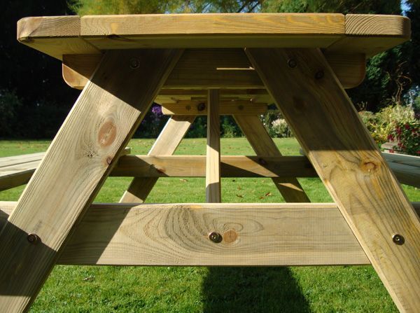 Sherwood Picnic Table | 140cm-Garden Furniture Centre-LowRange,Information,Amazon Trade Account,Benches,Outdoor Furniture,Picnic Tables-{collection_title}