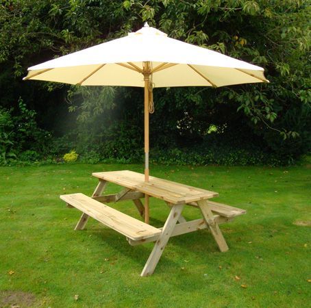 Sherwood Picnic Table | 140cm-Garden Furniture Centre-LowRange,Information,Amazon Trade Account,Benches,Outdoor Furniture,Picnic Tables-{collection_title}