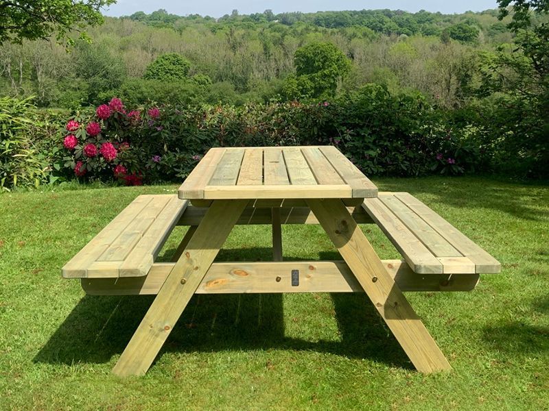 Sherwood Picnic Table | 140cm-Garden Furniture Centre-LowRange,Information,Amazon Trade Account,Benches,Outdoor Furniture,Picnic Tables-{collection_title}