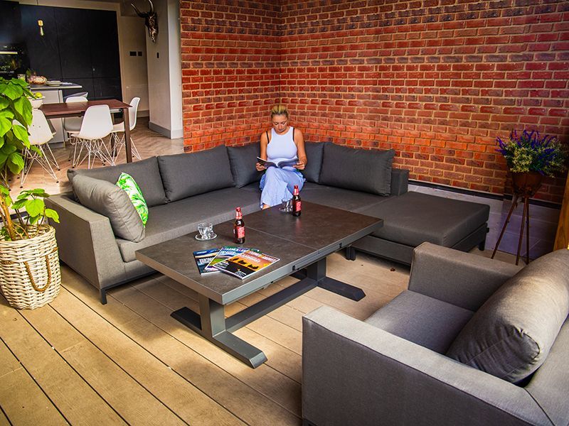 Sicilie Ceramic Extending Table-Garden Furniture Centre-HighRange,Dining Table,Metal,Outdoor Furniture,Metal Furniture,Outdoor Dining,Tables,Metal Tables,Metal Tables Metal-{collection_title}