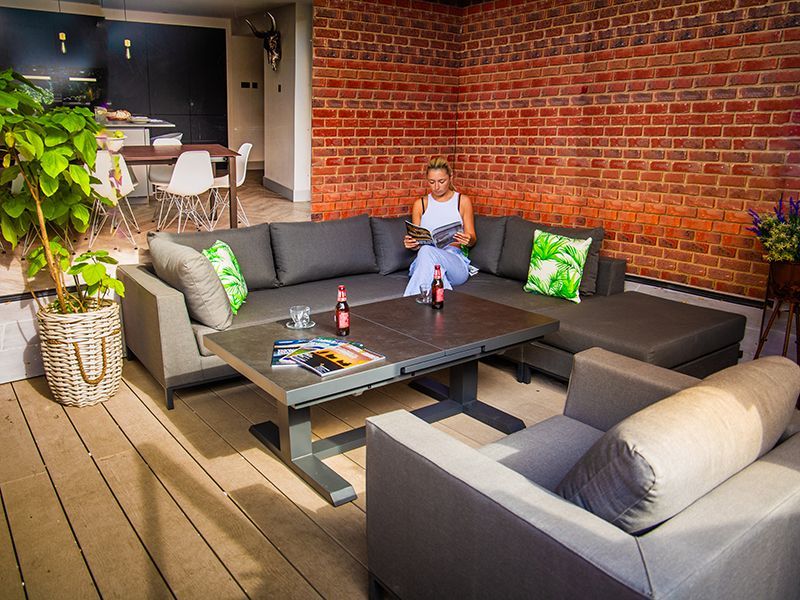 Sicilie Ceramic Extending Table-Garden Furniture Centre-HighRange,Dining Table,Metal,Outdoor Furniture,Metal Furniture,Outdoor Dining,Tables,Metal Tables,Metal Tables Metal-{collection_title}