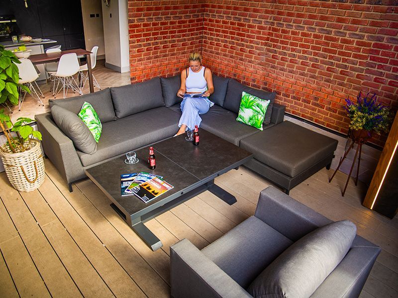 Sicilie Ceramic Extending Table-Garden Furniture Centre-HighRange,Dining Table,Metal,Outdoor Furniture,Metal Furniture,Outdoor Dining,Tables,Metal Tables,Metal Tables Metal-{collection_title}