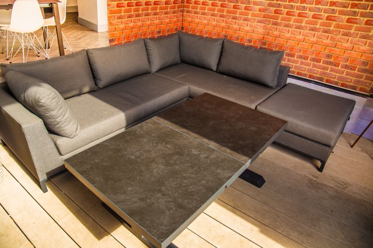 Sicilie Corner Sofa Unit | Right-Garden Furniture Centre-HighRange,Outdoor Lounging,Outdoor Furniture,Metal Furniture,Corner Lounge Units,Sicilie Range,Metal,Metal Sofas-{collection_title}