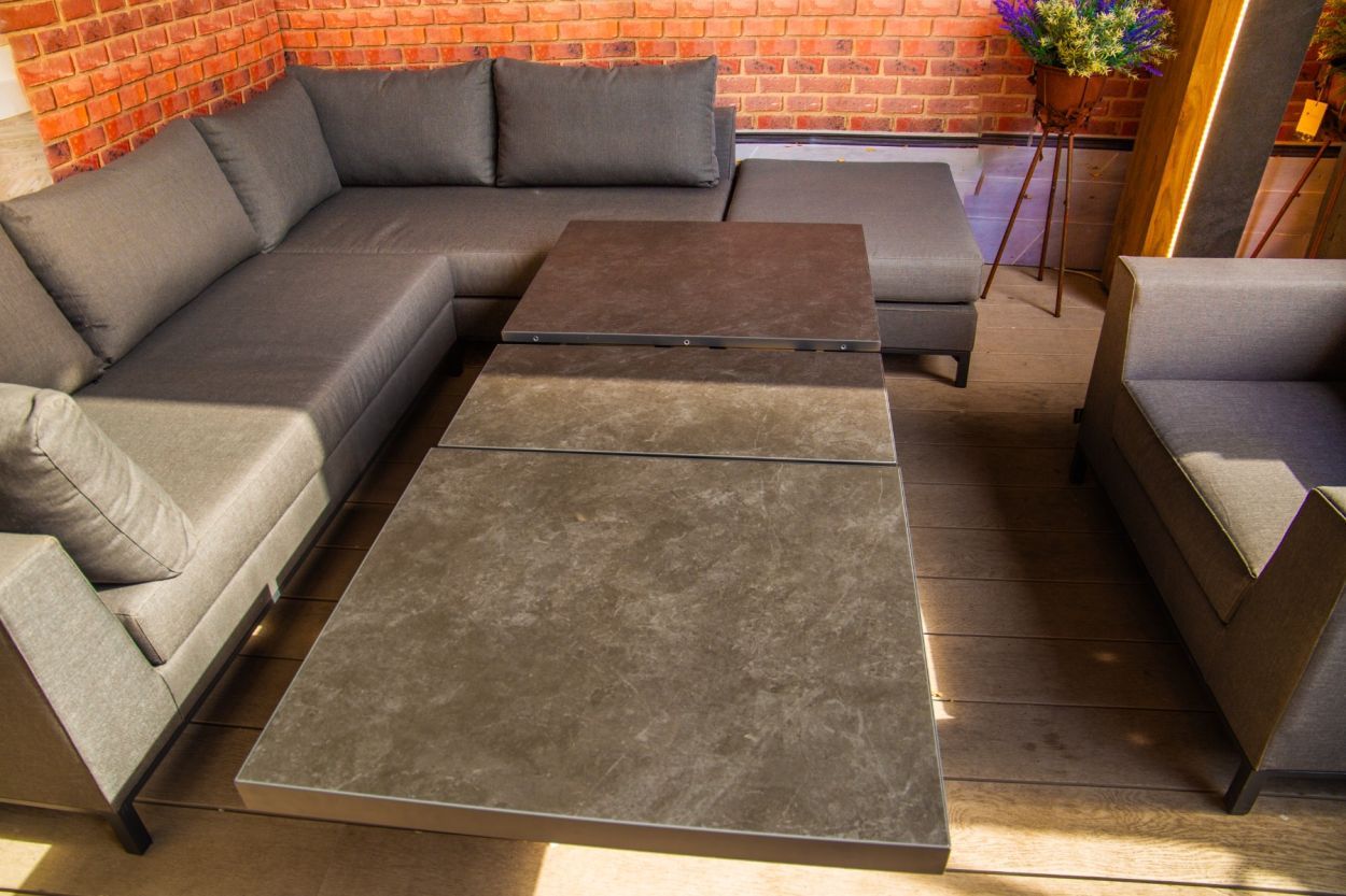 Sicilie Corner Sofa Unit | Right-Garden Furniture Centre-HighRange,Outdoor Lounging,Outdoor Furniture,Metal Furniture,Corner Lounge Units,Sicilie Range,Metal,Metal Sofas-{collection_title}