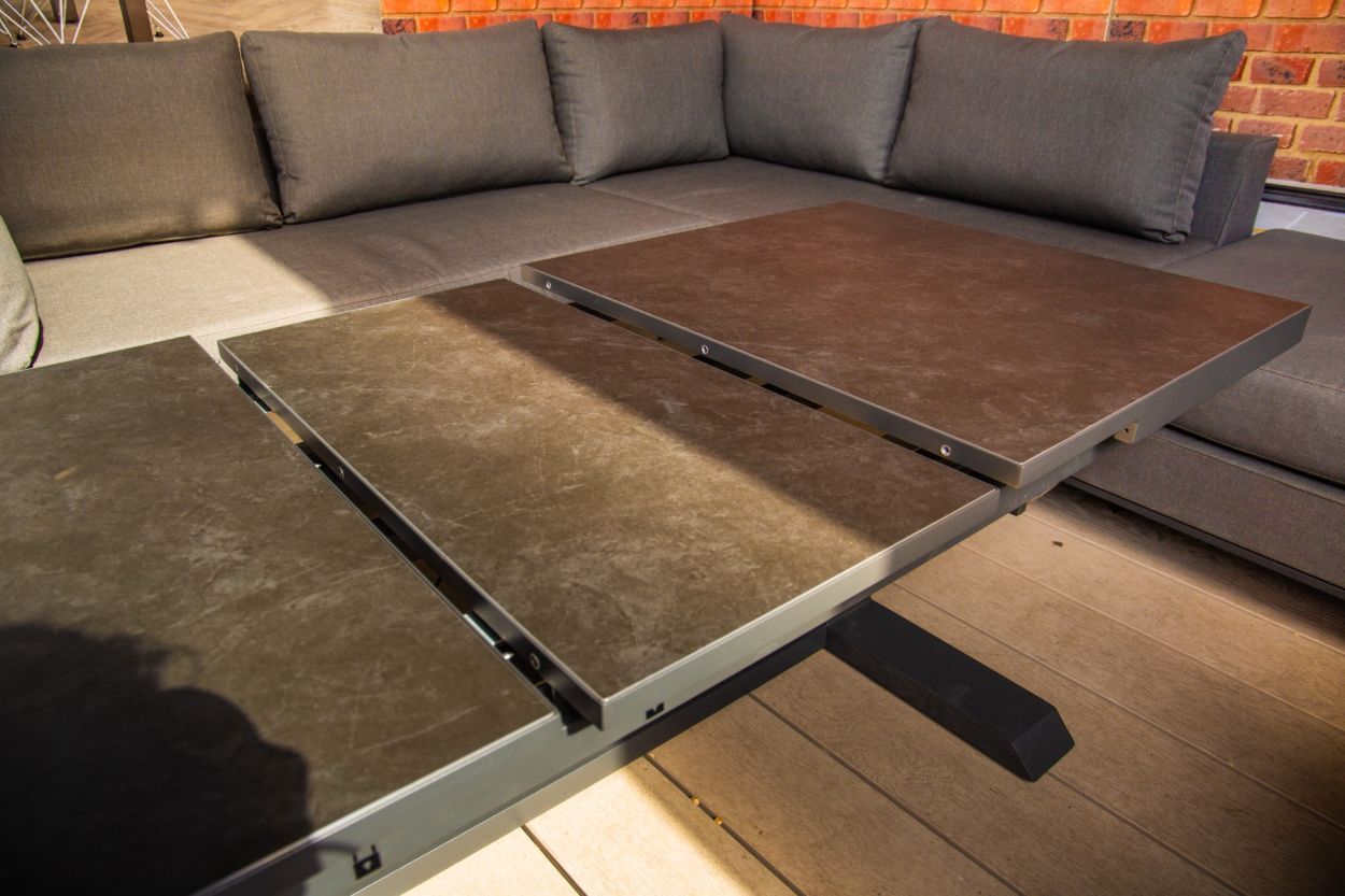 Sicilie Corner Sofa Unit | Right-Garden Furniture Centre-HighRange,Outdoor Lounging,Outdoor Furniture,Metal Furniture,Corner Lounge Units,Sicilie Range,Metal,Metal Sofas-{collection_title}