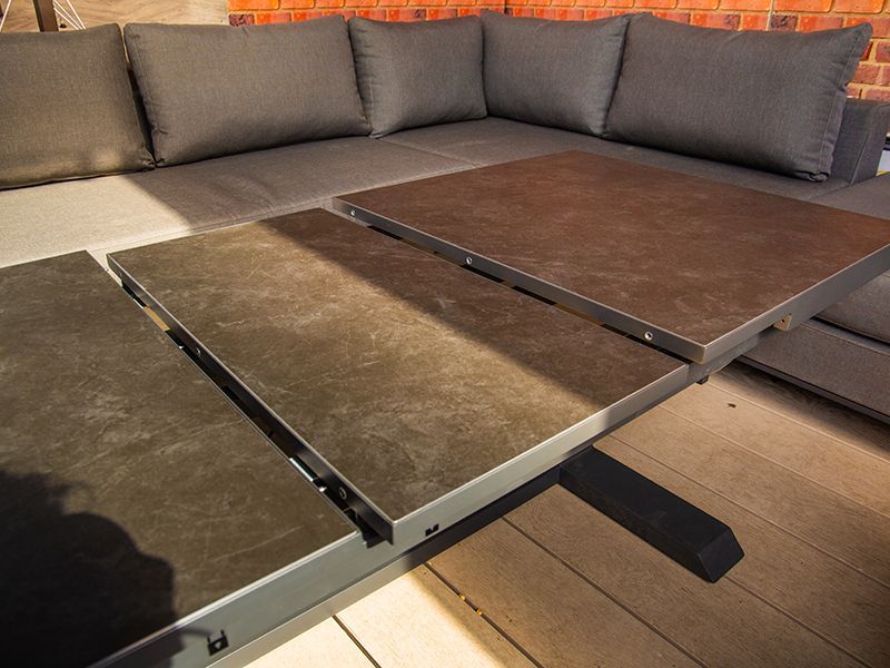 Sicilie Ceramic Extending Table-Garden Furniture Centre-HighRange,Dining Table,Metal,Outdoor Furniture,Metal Furniture,Outdoor Dining,Tables,Metal Tables,Metal Tables Metal-{collection_title}