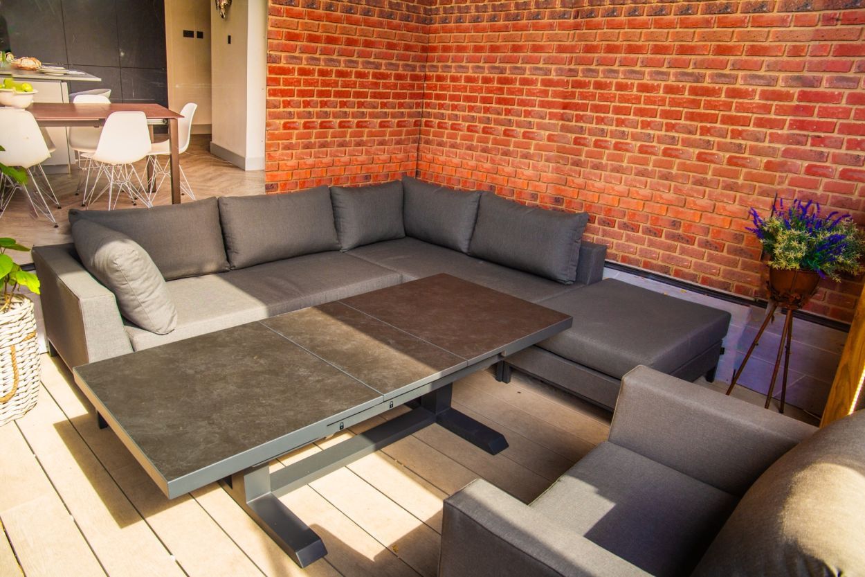 Sicilie Corner Sofa Unit | Right-Garden Furniture Centre-HighRange,Outdoor Lounging,Outdoor Furniture,Metal Furniture,Corner Lounge Units,Sicilie Range,Metal,Metal Sofas-{collection_title}