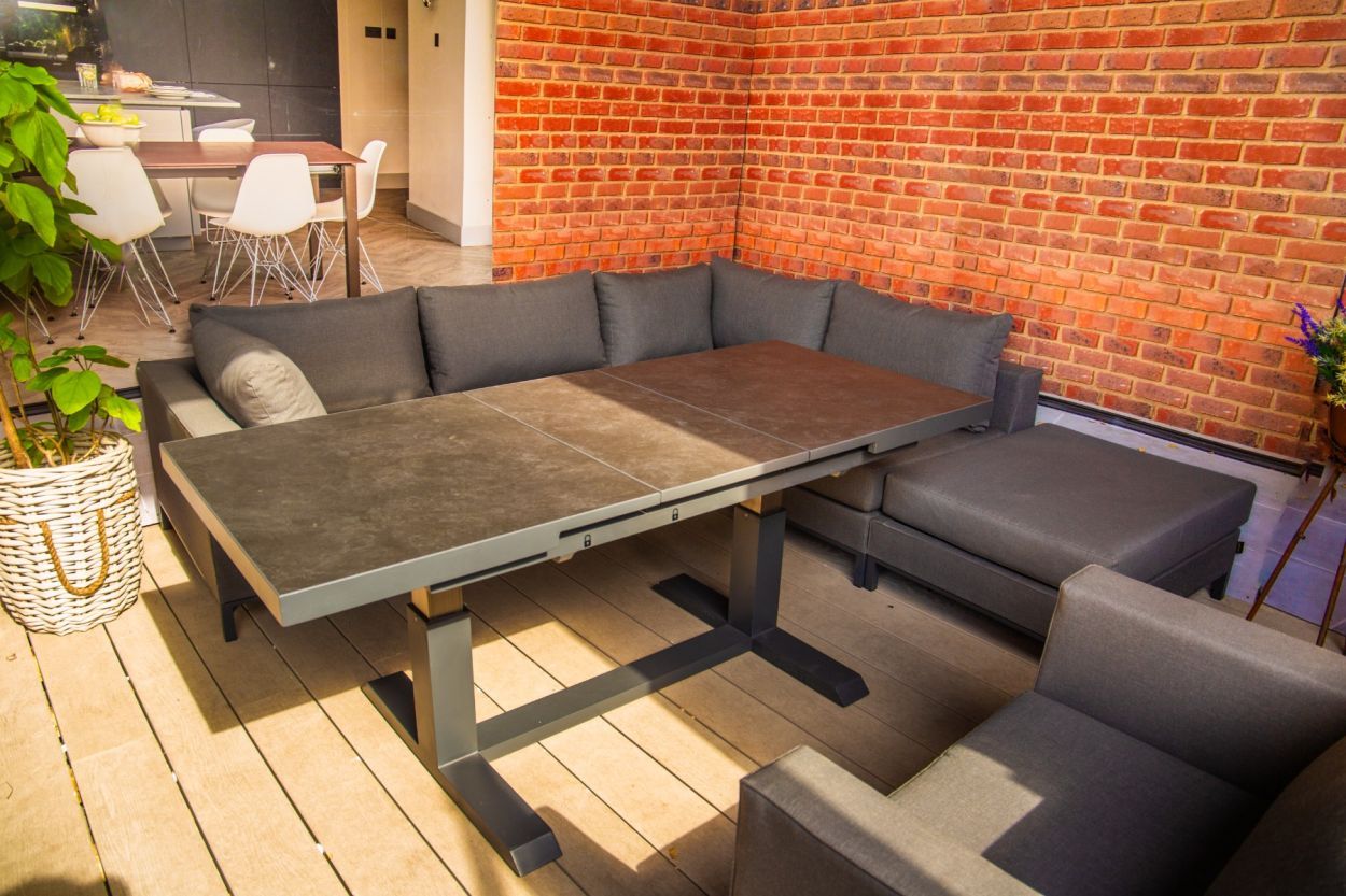 Sicilie Corner Sofa Unit | Right-Garden Furniture Centre-HighRange,Outdoor Lounging,Outdoor Furniture,Metal Furniture,Corner Lounge Units,Sicilie Range,Metal,Metal Sofas-{collection_title}