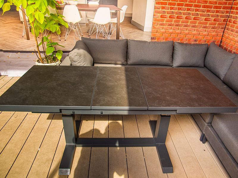 Sicilie Ceramic Extending Table-Garden Furniture Centre-HighRange,Dining Table,Metal,Outdoor Furniture,Metal Furniture,Outdoor Dining,Tables,Metal Tables,Metal Tables Metal-{collection_title}