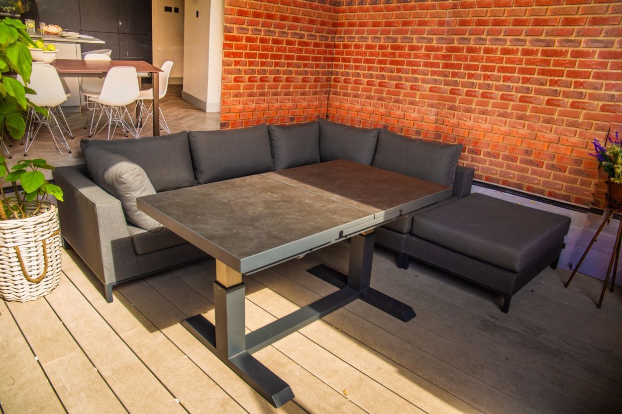 Sicilie Corner Sofa Unit | Right-Garden Furniture Centre-HighRange,Outdoor Lounging,Outdoor Furniture,Metal Furniture,Corner Lounge Units,Sicilie Range,Metal,Metal Sofas-{collection_title}