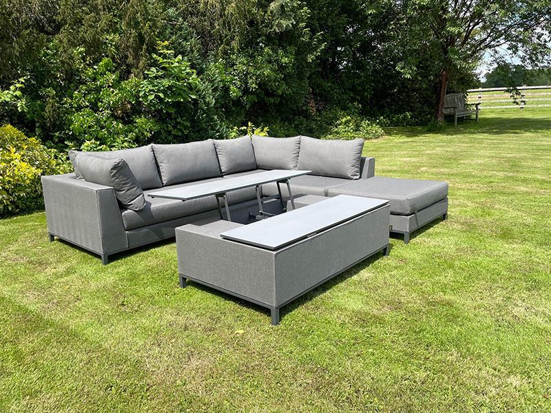 Sicilie Corner Sofa Unit | Right-Garden Furniture Centre-HighRange,Outdoor Lounging,Outdoor Furniture,Metal Furniture,Corner Lounge Units,Sicilie Range,Metal,Metal Sofas-{collection_title}