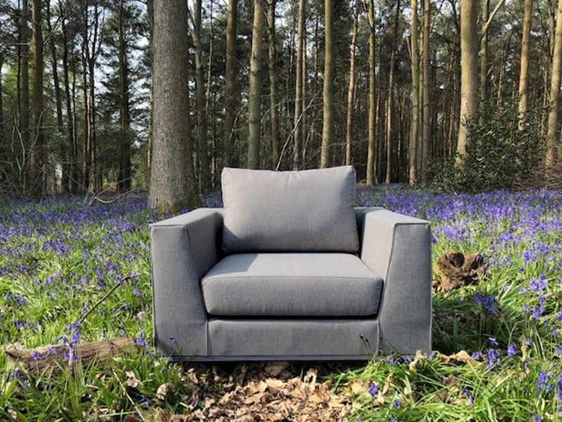 Sicilie Lounge Armchair | Anthracite Frame | Ex Display -Garden Furniture Centre-Showroom exdis,Outdoor Furniture,Metal Furniture,Sicilie Range,Sale,Ex-Display-{collection_title}