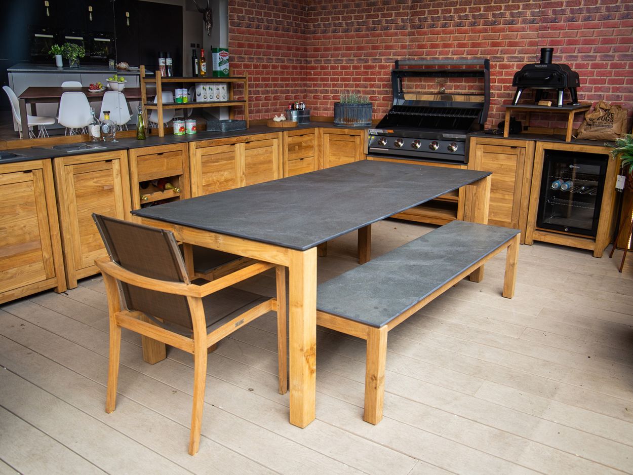 Sierra Bench Set-Garden Furniture Centre-HighRange,Teak,Tables,Dining Set,Outdoor Furniture,Teak Garden Furniture,Outdoor Dining-{collection_title}