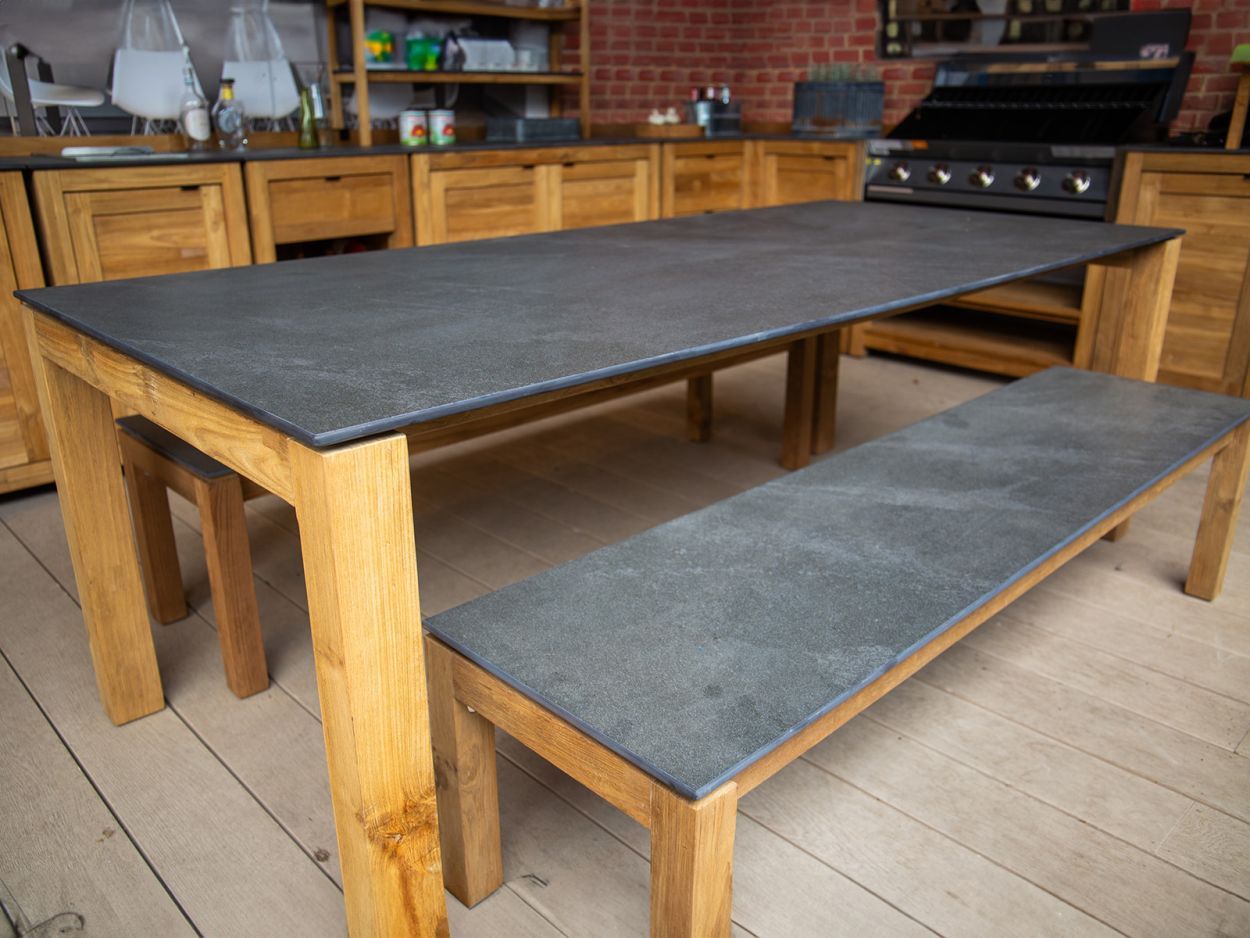 Sierra Bench Set-Garden Furniture Centre-HighRange,Teak,Tables,Dining Set,Outdoor Furniture,Teak Garden Furniture,Outdoor Dining-{collection_title}