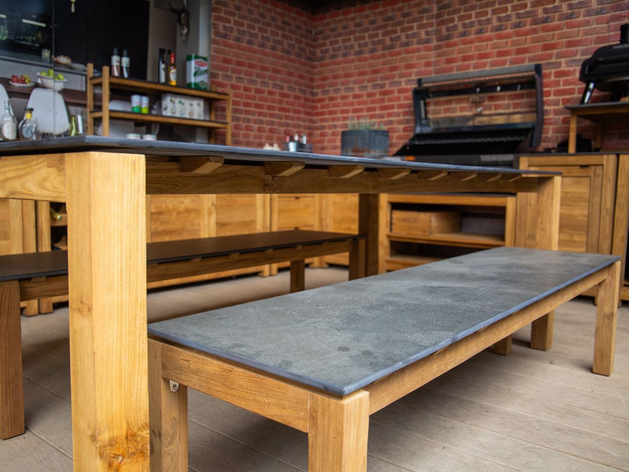 Sierra Bench Set-Garden Furniture Centre-HighRange,Teak,Tables,Dining Set,Outdoor Furniture,Teak Garden Furniture,Outdoor Dining-{collection_title}