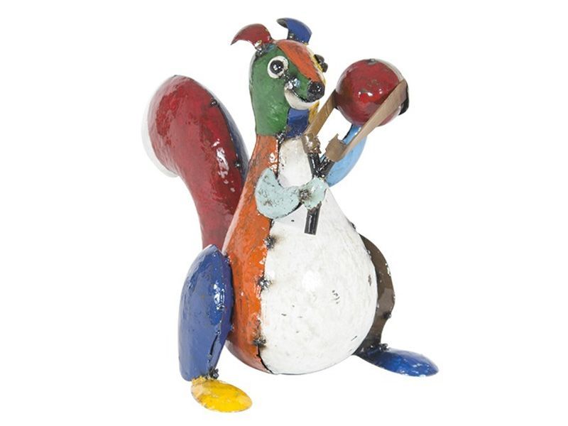 Simon the Slingshot Squirrel-Garden Furniture Centre-48Hour Dispatch,LowRange,Ornaments,Ranges,Animal Garden Ornaments,Think Outside Range,Metal Garden Ornaments,Think Outside Range Ranges,Ornaments Accessories,Accessories-{collection_title}
