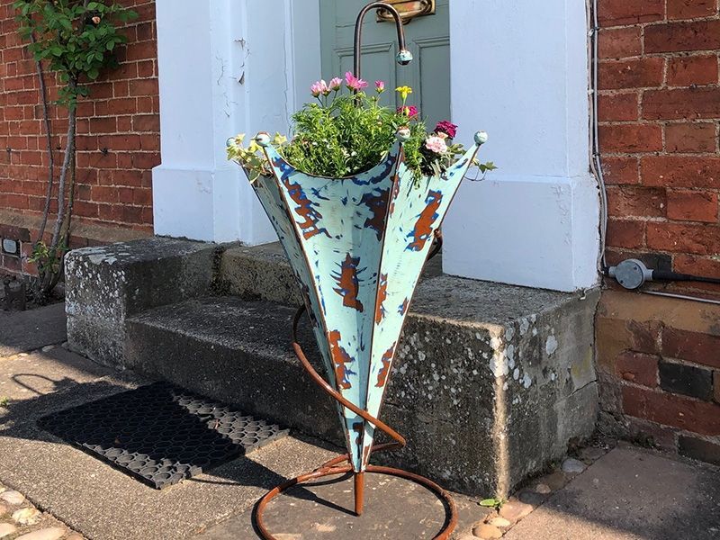 Singing In The Rain | Umbrella Stand -Garden Furniture Centre-48Hour Dispatch,LowRange,Ornaments,Accessories,Ranges,Think Outside Range,Metal Garden Ornaments,Outdoor Storage,Garden Planters,Think Outside Range Ranges,Ornaments Accessories-{collection_title}