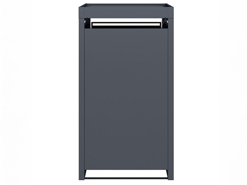 Anthracite Galvanized Steel Wheelie Bin Cover with Planter | Single