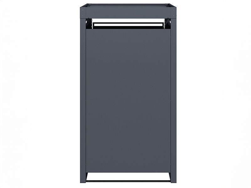Anthracite Galvanized Steel Wheelie Bin Cover with Planter | Single