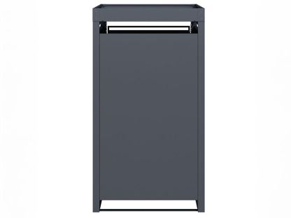 Anthracite Single Wheelie Bin Cover and Parcel Box | Planter