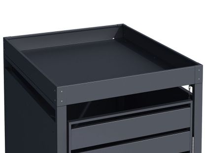 Anthracite Single Wheelie Bin Cover and Parcel Box | Planter