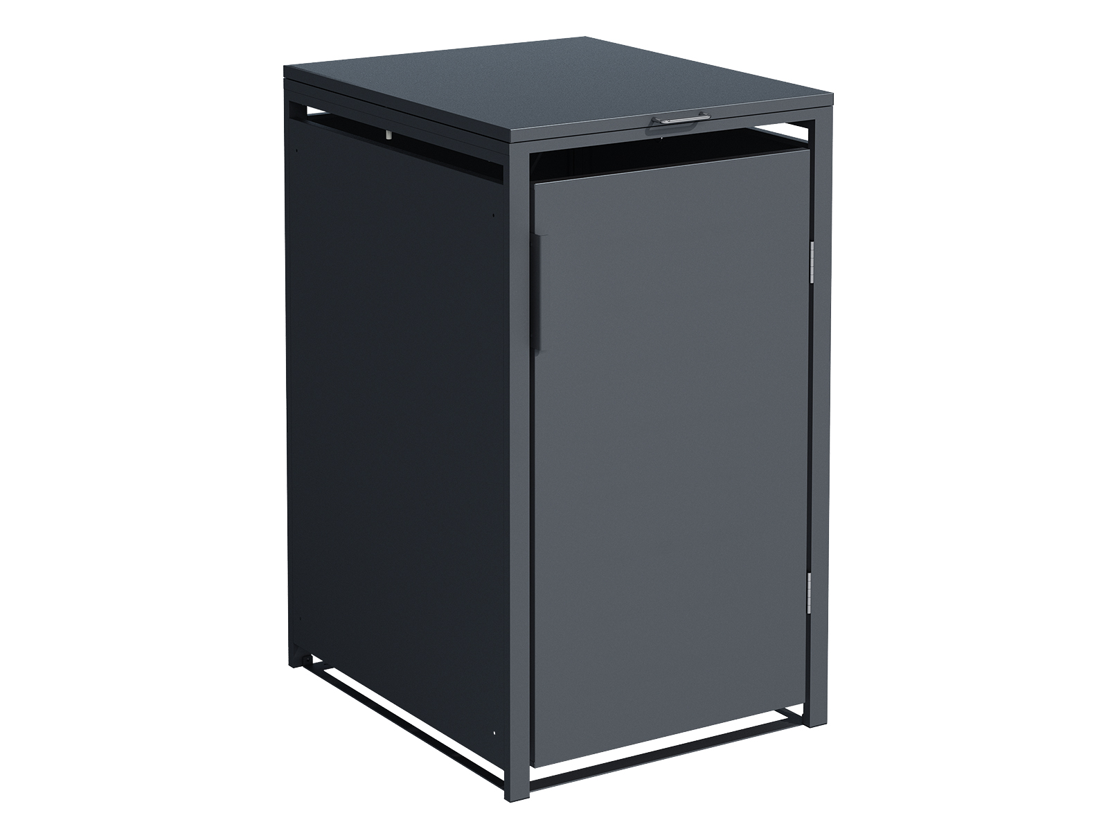  Anthracite Single Solid Panel Wheelie Bin Cover