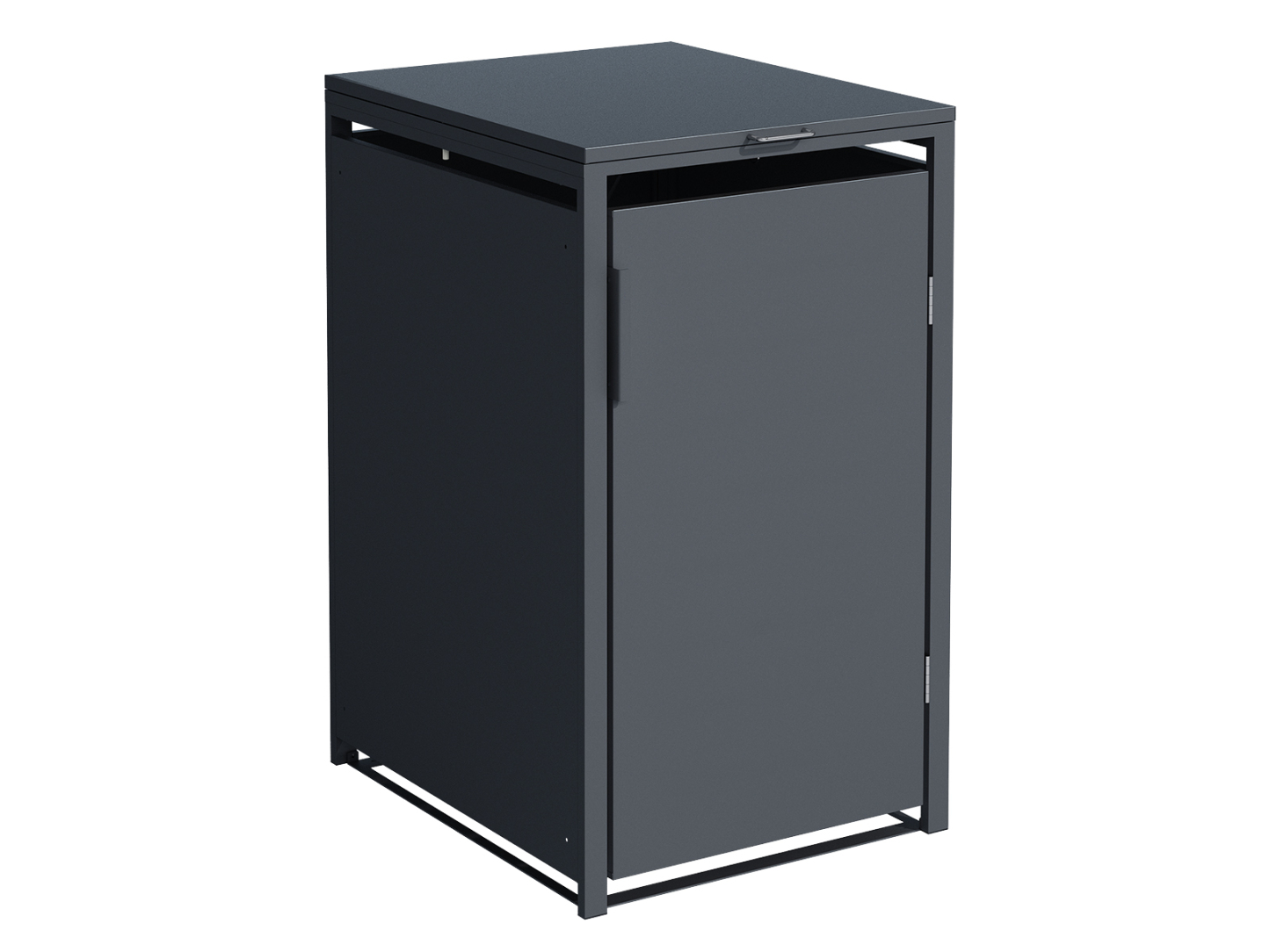  Anthracite Single Solid Panel Wheelie Bin Cover