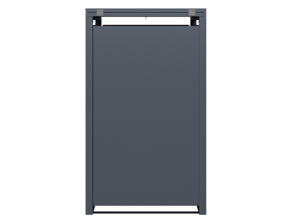  Anthracite Single Solid Panel Wheelie Bin Cover