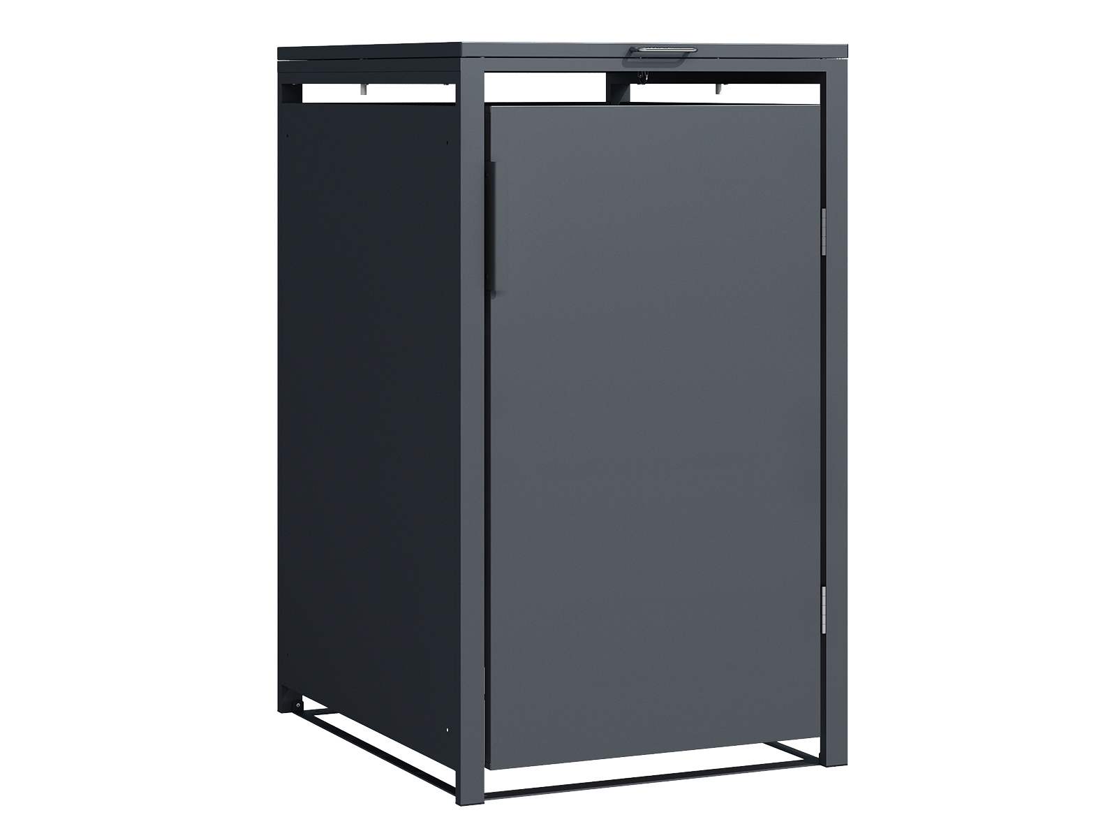  Anthracite Single Solid Panel Wheelie Bin Cover