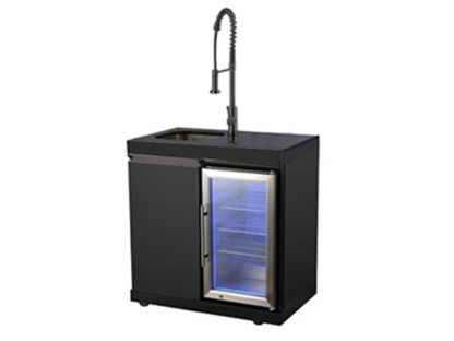 Premium Outdoor Kitchen Sink and Fridge Unit | Oasis Range